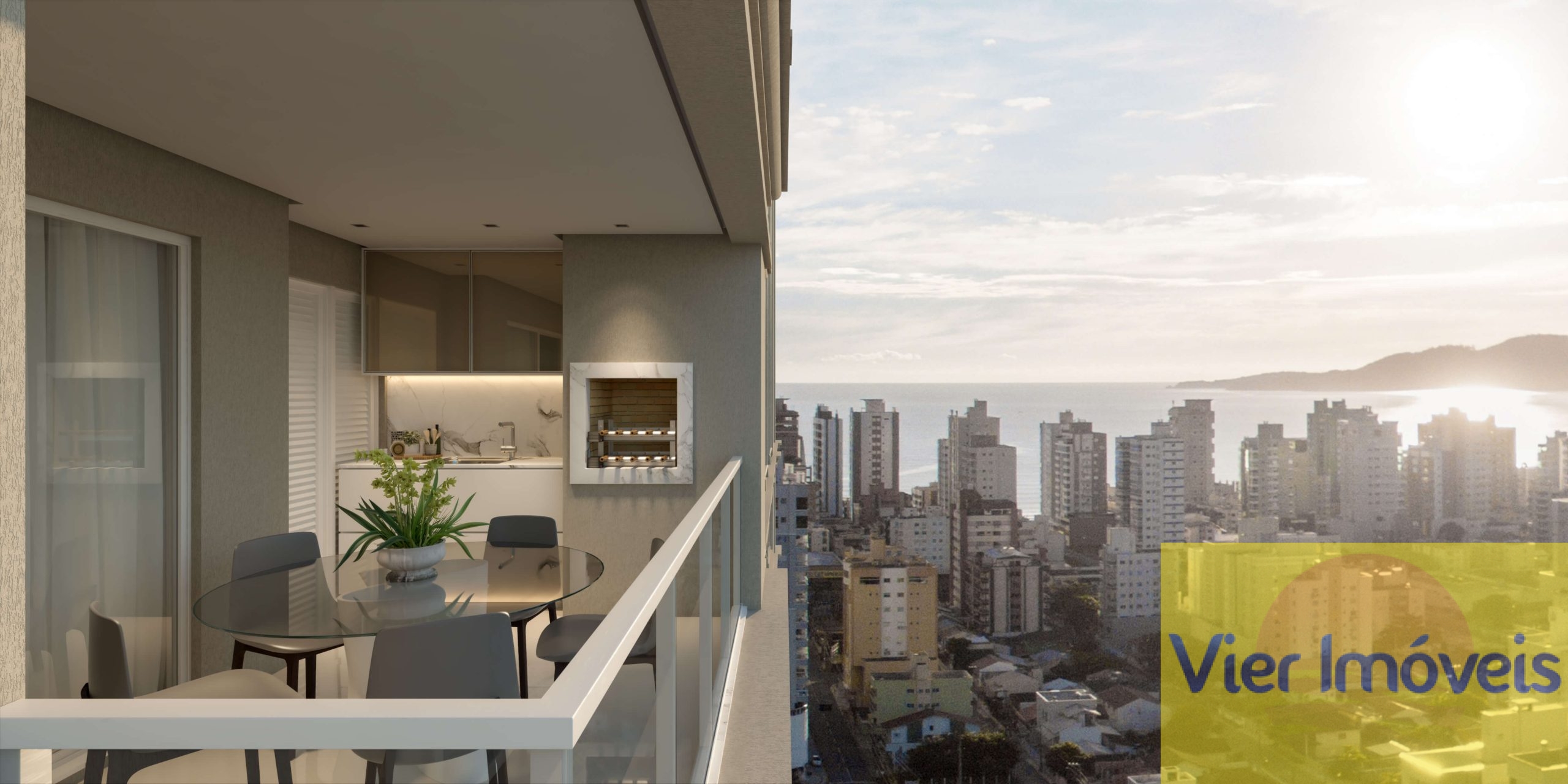 Gran Ducado Residence – Pasqualotto Construtora – Apto Tipo – Sacada – Vista Mar – Topo